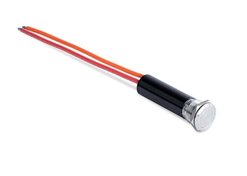 Sierra AV10100B Push-Button Switch, Off/On, Blue Halo LED, 20A