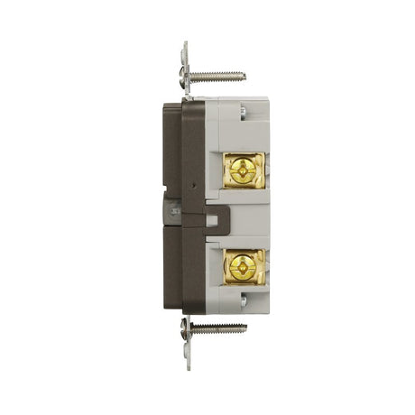 Eaton TRGF15RB-BX-L Self-Test GFCI Receptacle, 125 V, 15 A, NEMA: NEMA 5-15R, Back, Side Wiring, Oil-Rubbed Bronze