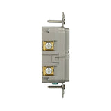 Eaton TRGF15SG-BX-L Self-Test GFCI Receptacle, 125 V, 15 A, NEMA: NEMA 5-15R, Back, Side Wiring, Silver Granite