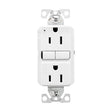 Eaton TRGF15W-3-L Self-Test GFCI Receptacle, 125 V, 15 A, NEMA: NEMA 5-15R, Back, Side Wiring, White
