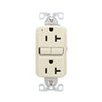 Eaton TRGF20LA Tamper-Resistant Self-Test GFCI Receptacle, 125 V, 20 A, NEMA: NEMA 5-20R, Back, Side Wiring