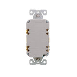 Eaton TRGF20V Tamper-Resistant Self-Test GFCI Receptacle, 125 V, 20 A, NEMA: NEMA 5-20R, Back, Side Wiring, Ivory