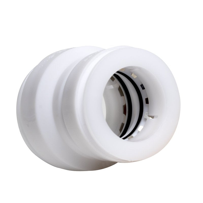 Insta-Plumb 95IPK Trap Pipe Adapter, 1-1/2 in, Push-To-Connect, Plastic, White