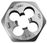 Irwin Hanson 9436 Machine Screw Die, 3/8-24 Thread, UNF Thread, Right Hand Thread, HCS