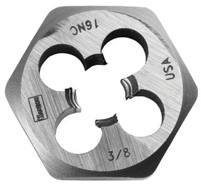 Irwin Hanson 9436 Machine Screw Die, 3/8-24 Thread, UNF Thread, Right Hand Thread, HCS