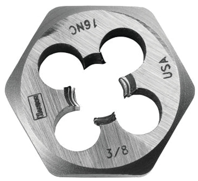 Irwin Hanson 9436 Machine Screw Die, 3/8-24 Thread, UNF Thread, Right Hand Thread, HCS