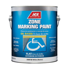 Ace White Zone Marking Paint 1 gal, Pack of 4