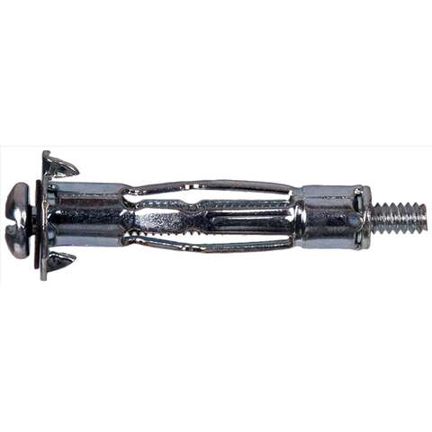 HILLMAN 1/8 in. D X 1/8 Short in. L Metal Pan Head Hollow Wall Anchors 20 pc, Pack of 5