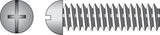HILLMAN No. 8-32 X 1 in. L Combination Round Head Zinc-Plated Steel Machine Screws 100 pk