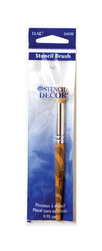 Plaid Stencil Decor 3/8 in. Round Stencil Paint Brush, Pack of 6