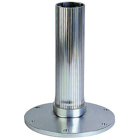 Garelick EEz-in Fixed Overall Height 2.875" Seat Base, Ribbed Stanchion, Satin Anodized Finish