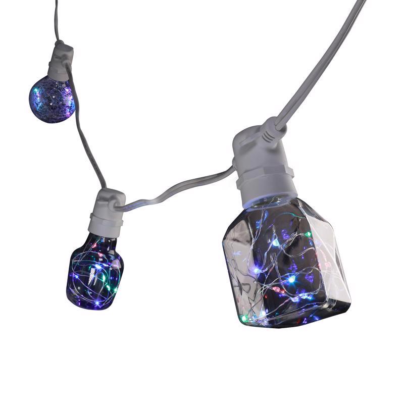 Feit LED Mix N Match Socket String Light Strand Clear 10 ft. 5 lights