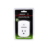 Monster Just Power It Up 0 ft. L 1 outlets Wall Tap Surge Protector White 1200 J