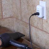 Monster Just Power It Up 0 ft. L 1 outlets Wall Tap Surge Protector White 1200 J