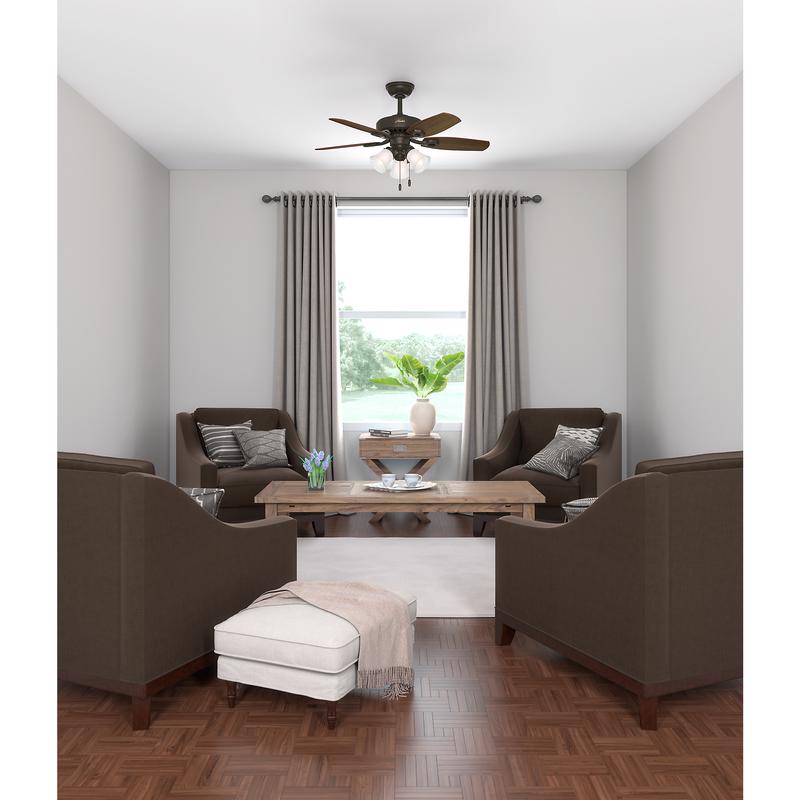 Hunter Builder 42 in. New Bronze LED Indoor Ceiling Fan