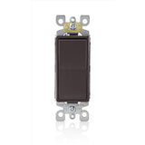 Leviton Decora 15 amps Single Pole Rocker Switch Brown 1 pk