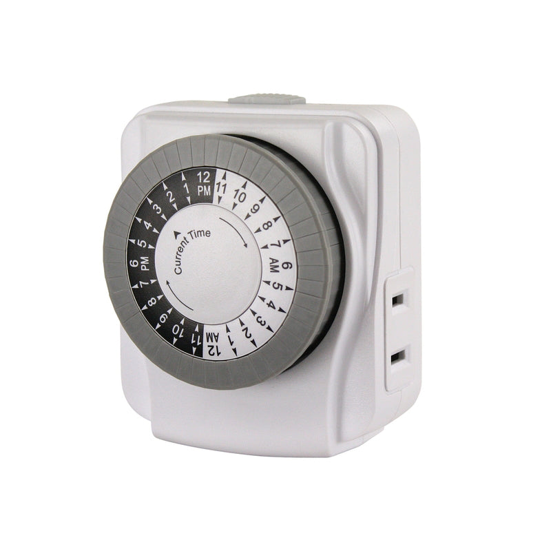 Prime Indoor Mechanical Timer 125 V White