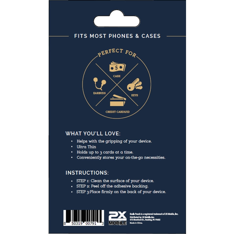 2X Mobile KoalaPouch Assorted Cell Phone Wallet For All Mobile Devices, Pack of 20