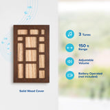 Heath Zenith Brown Wood Wireless Door Chime Kit