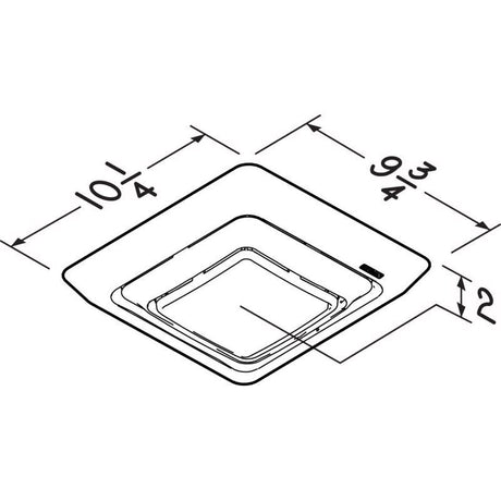 Broan-NuTone Bathroom Exhaust Fan Grille/Cover