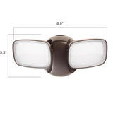 Feit LED Switch Hardwired LED Bronze Security Floodlight