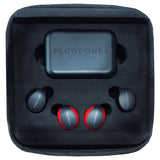 Plugfones Sovereign Duo 22 dB Nylon/Silicone/Soft Foam True Wireless Earplugs Black/Red 2 pair