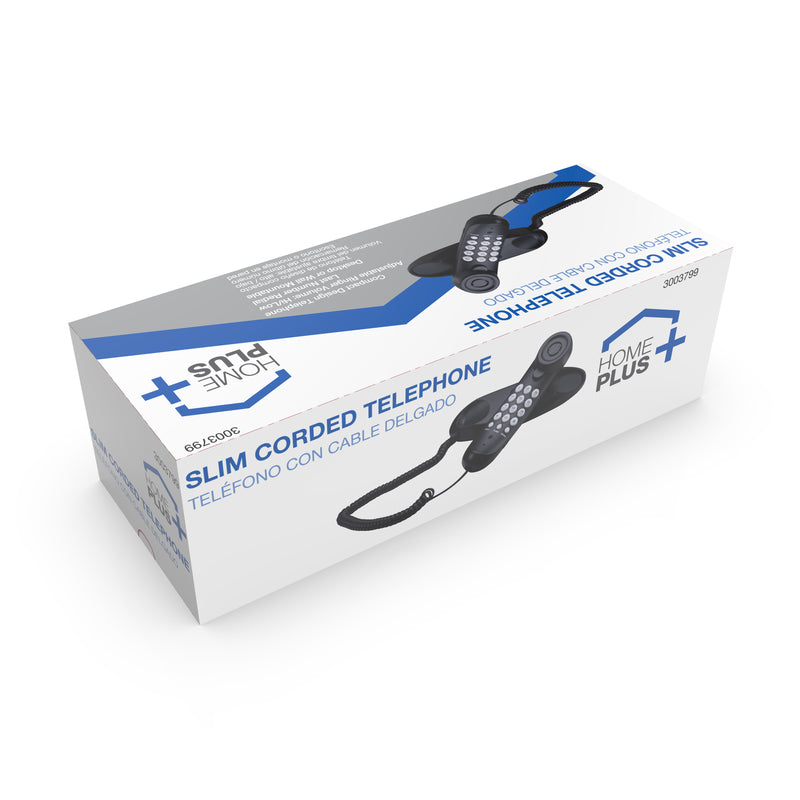 Home Plus 1 Handle Analog Telephone Black