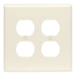 Leviton Light Almond 2 gang Thermoset Plastic Duplex Wall Plate 1 pk
