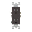 Leviton Decora 15 amps 125 V Duplex Brown Outlet 5-15R 1 pk