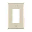 Leviton Light Almond 1 gang Thermoset Plastic Decorator Wall Plate 1 pk