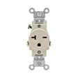 Leviton 20 amps 250 V Single Light Almond Outlet 6-20R 1 pk