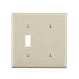 Leviton Light Almond 2 gang Thermoplastic Nylon Blank Wall Plate 1 pk