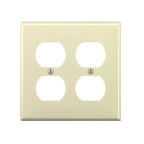 Leviton Light Almond 2 gang Nylon Duplex Wall Plate 1 pk