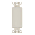 Leviton Light Almond 1 gang Nylon Blank Wall Plate 1 pk