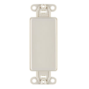 Leviton Light Almond 1 gang Nylon Blank Wall Plate 1 pk