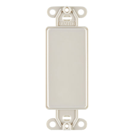 Leviton Light Almond 1 gang Nylon Blank Wall Plate 1 pk