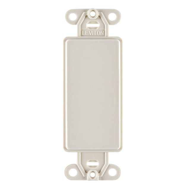 Leviton Light Almond 1 gang Nylon Blank Wall Plate 1 pk