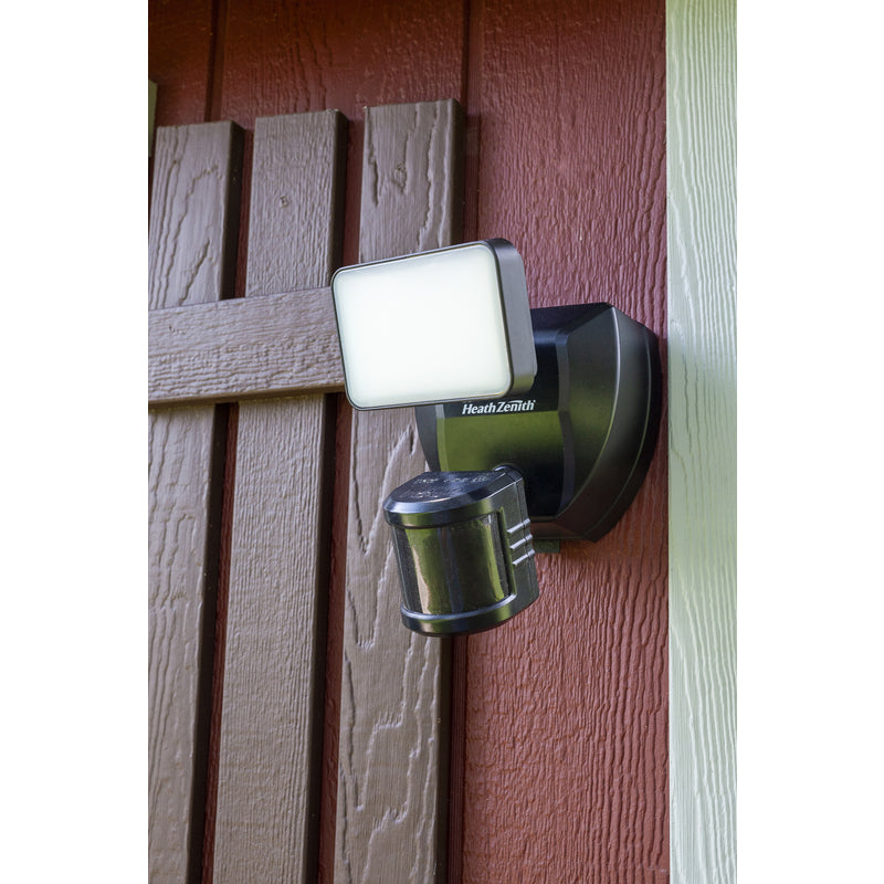 Heath Zenith HZconnect HW-9304-BK Security Motion Light, 1-Lamp, LED Lamp, 650 Lumens, Polycarbonate Fixture
