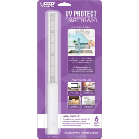Feit LED UV-C Rechargeable Handheld UV Light Sanitizer