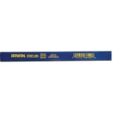 Irwin STRAIT-LINE 66300 Carpenter's Pencil, Blue, 7 in L, Wood Barrel, Blue Barrel, Pack of 12