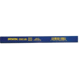 Irwin STRAIT-LINE 66300 Carpenter's Pencil, Blue, 7 in L, Wood Barrel, Blue Barrel, Pack of 12