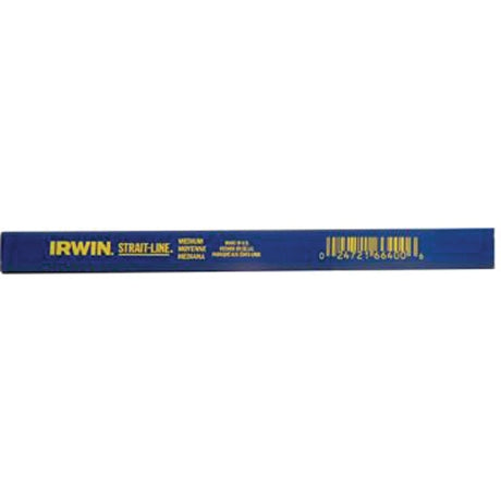 Irwin STRAIT-LINE 66300 Carpenter's Pencil, Blue, 7 in L, Wood Barrel, Blue Barrel, Pack of 12