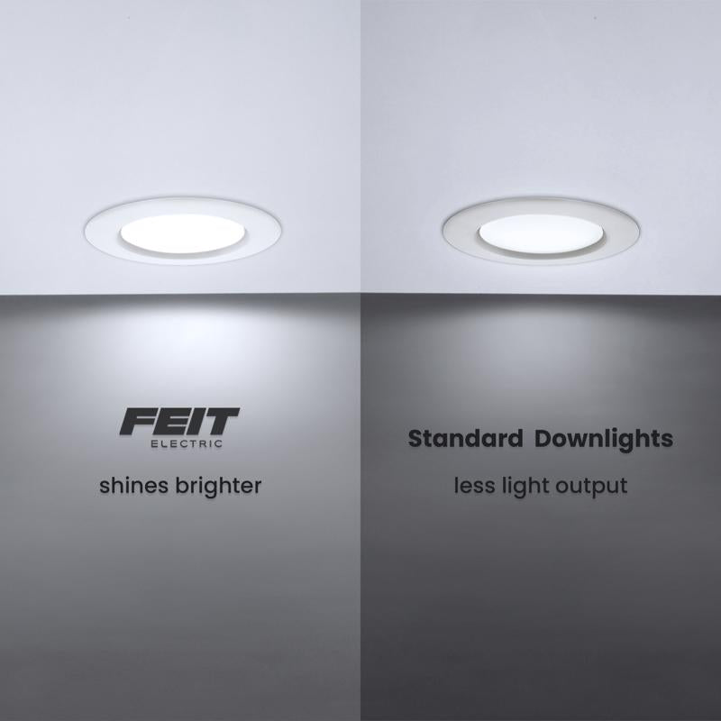 Feit Enhance Frost White 7.5 in. W Aluminum LED Dimmable Recessed Downlight 14.3 W