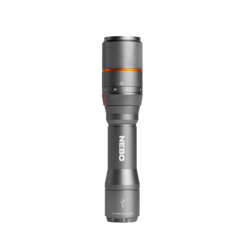 NEBO Davinci 1000 lm Black LED Rechargeable Flashlight 18650 Battery