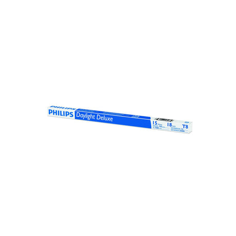Philips 15 W T8 1 in. D X 18 in. L Fluorescent Tube Light Bulb Daylight Linear 6500 K 1 pk, Pack of 6