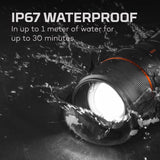 NEBO Davinci 3500 lm Black LED Rechargeable Flashlight 21700 Battery