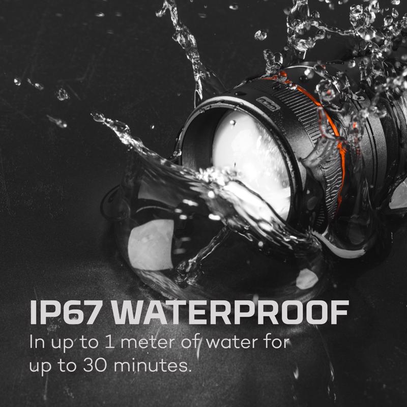 NEBO Newton 1000 lm Black LED Flashlight AA Battery