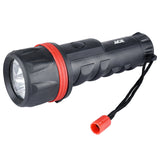 Ace 25 lm Black/Red LED Flashlight AA/D Battery