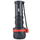 Ace 25 lm Black/Red LED Flashlight AA/D Battery