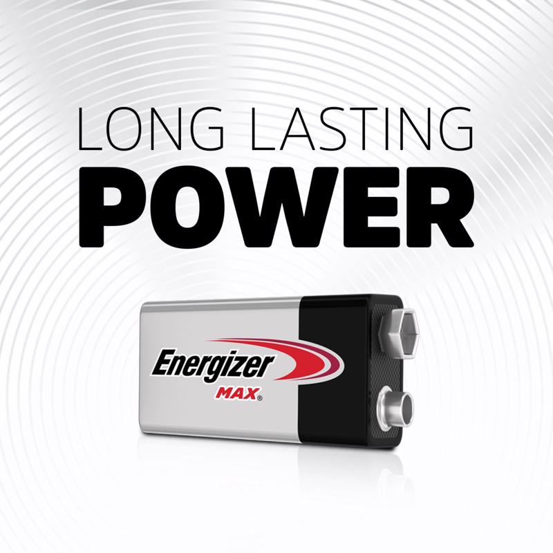 Energizer Max 9-Volt Alkaline Batteries 4 pk Carded